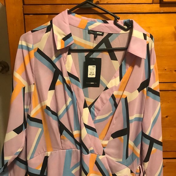 Plus Size Fashion Nova Groovy Mama Mini Dress - Picture 2 of 3